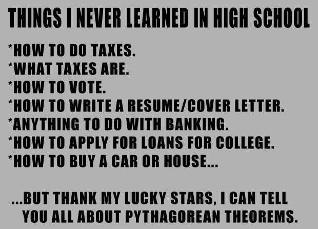 10 life lessons i learned in high school essay