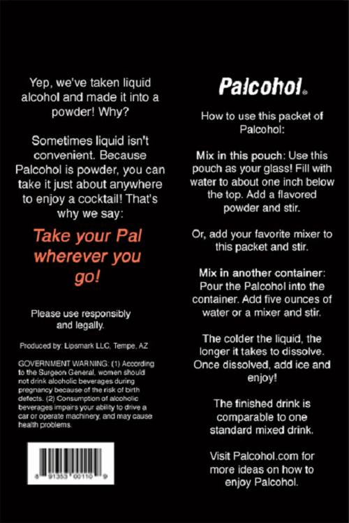 Powdered Alcohol Now Legal Palcohol Best Idea Ever.