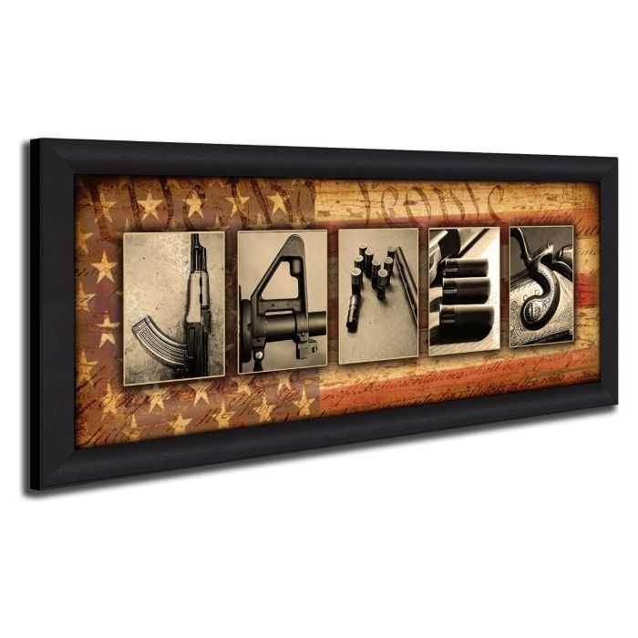 Epic Personalized Firearm Art Spell Your Name With Firearms