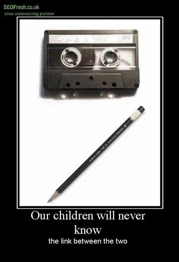 useapenciltorewindacassettetapedemotivationalposters The Funny Beaver