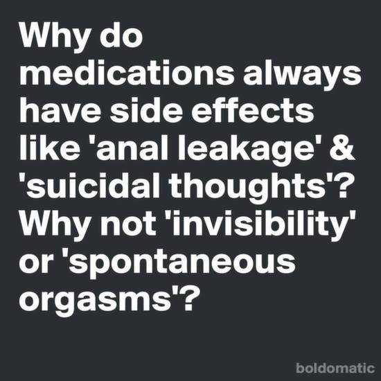 funny medication side effects