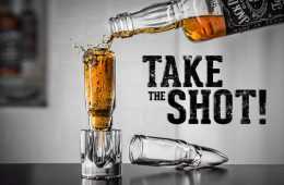 .50 Caliber Bullet Shot Glass Featured
