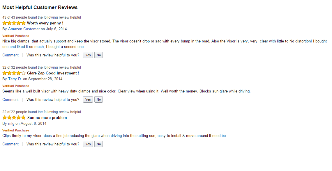 Flip Down See Through Sun Visor For Your Car reviews