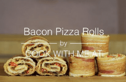 How To Make Bacon Pizza Rolls Video Featured 2