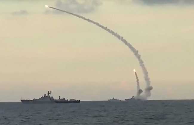 Russia Launches Cruise Missiles Against Isis In Syria Pics