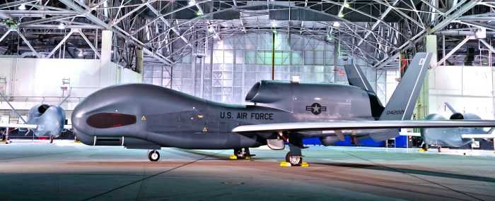 ASIP Block 30M RQ-4B Global Hawk glamour shoot at Edwards Hangar