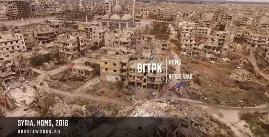 Crazy Drone Footage Of The War Torn City Of Homs In Syria