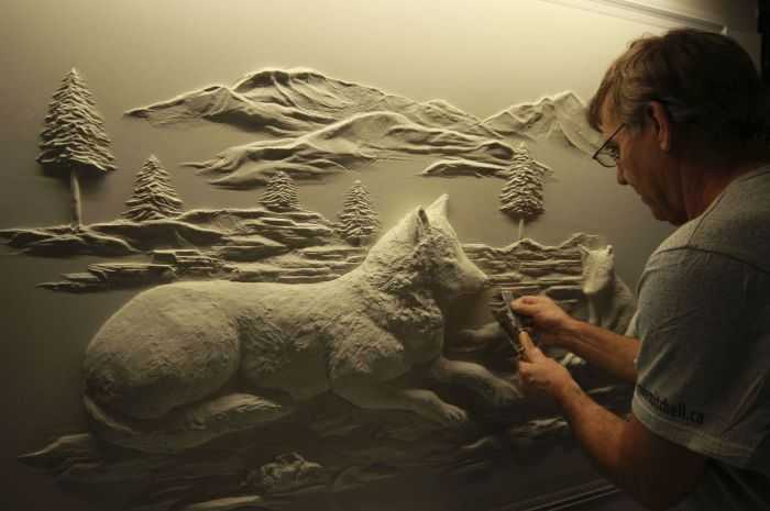 Pretty Amazing Drywall Art Meet Bernie Mitchell Pictures 005