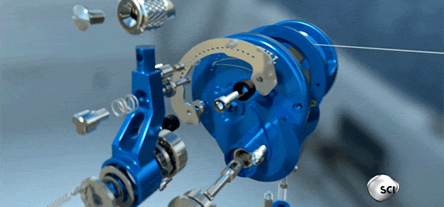 What's Inside Your Fishing Reel - A Visual Dissection Of The Inside Of A Fishing Reel gif