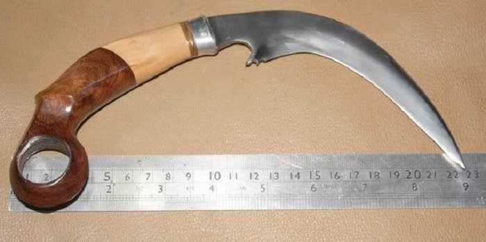 How To Make A Really Sharp Karambit Out Of A 21mm Wrench pictures
