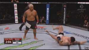 UFC Fight Night 85  Mark Hunt Knocks Out Frank Mir  Then Walks Off Like A Boss  Again featured