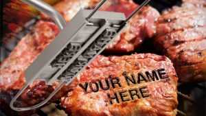 BBQ Branding Iron With Changeable Letters featured