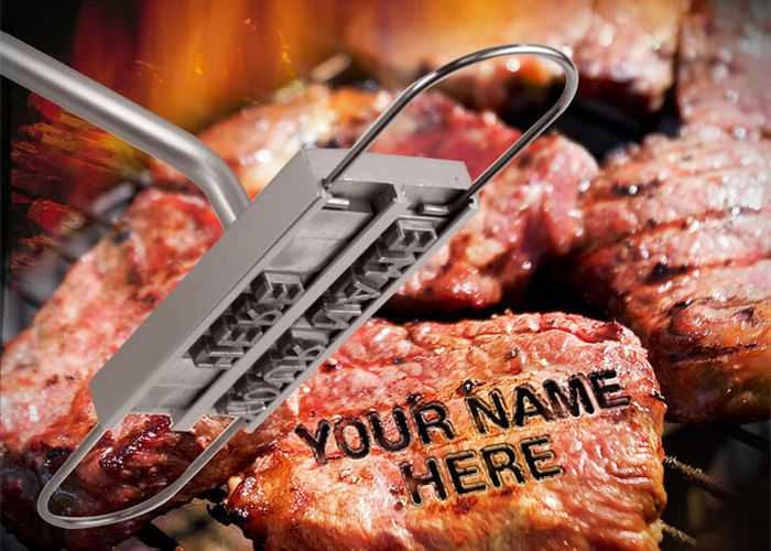 BBQ Branding Iron With Changeable Letters pictures 001