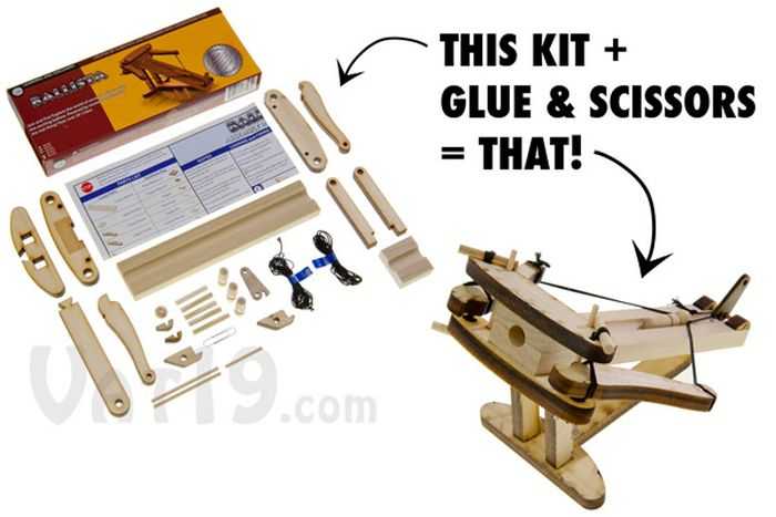 Diy Miniature Wooden Ballista Kit Pictures 001