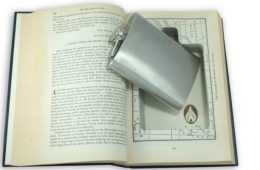 Hollow Books With Hidden Flasks Inside Featured