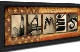 Epic Personalized Firearm Art  Spell Your Name With Firearms Featured