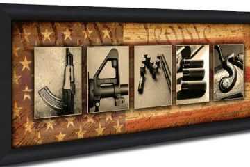 Epic Personalized Firearm Art  Spell Your Name With Firearms Featured