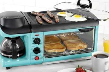 Thisretrobreakfaststationcooksbaconeggstoastandcoffeeallatoncefeatured
