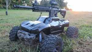 Traxxas Xmaxx With A Mounted Ar15  Best RC Truck EVER