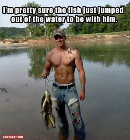 guy holding fish