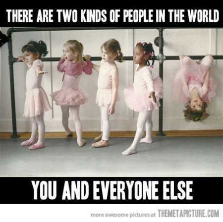 there are two kinda of people in this world kids doing ballet