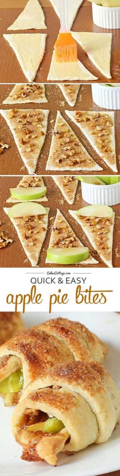 Quick And Easy Apple Pie Bites