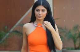 Rsz Kylie Jenner In Kaufman Fraco Double Ring Halter Dress October 2015 1
