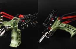 Assolar High Powered Stainless Steel Camo Hunting Slingshot Featured
