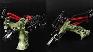 Assolar High Powered Stainless Steel Camo Hunting Slingshot featured