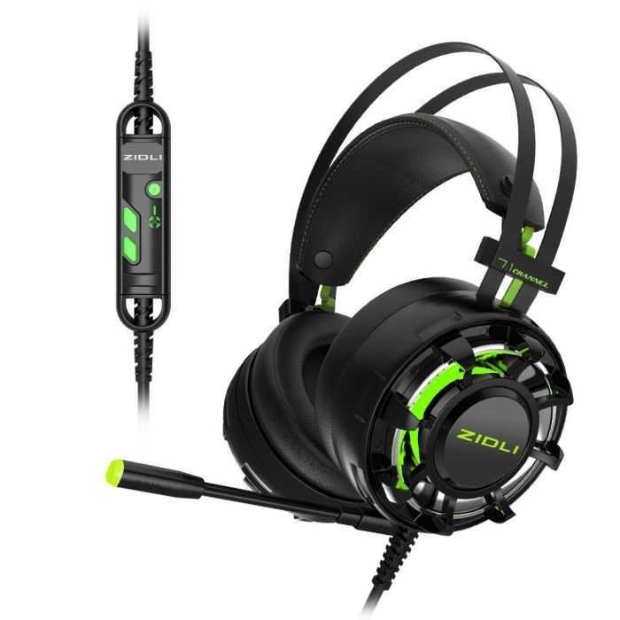 ZIDLI ZH7 7.1 Surround Sound Gaming Headset With LED Light review and price 302