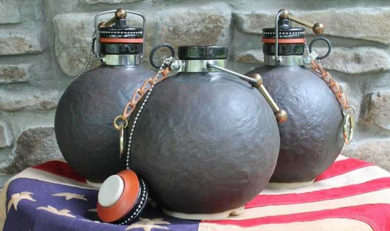 Ceramic Stoneware Cannonball Beer Growler Featured