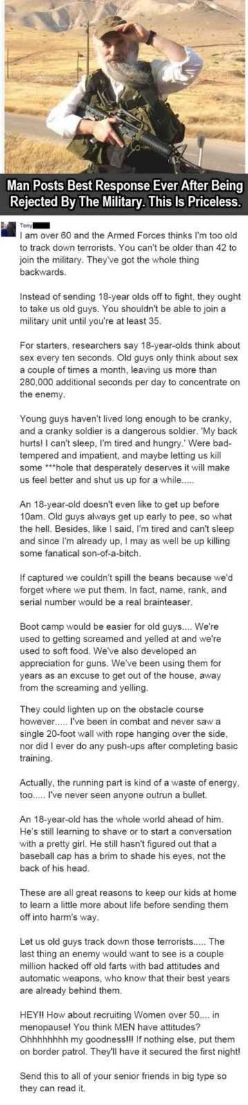 12 Funny Jokes And Short Stories - Rejected By Military