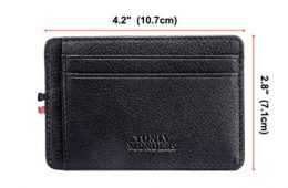 Tonly Monders Genuine Leather Rfid Blocking Men'S Slim Wallet Review Featured