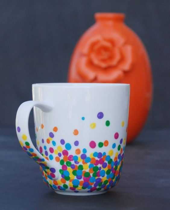 diy mug dots