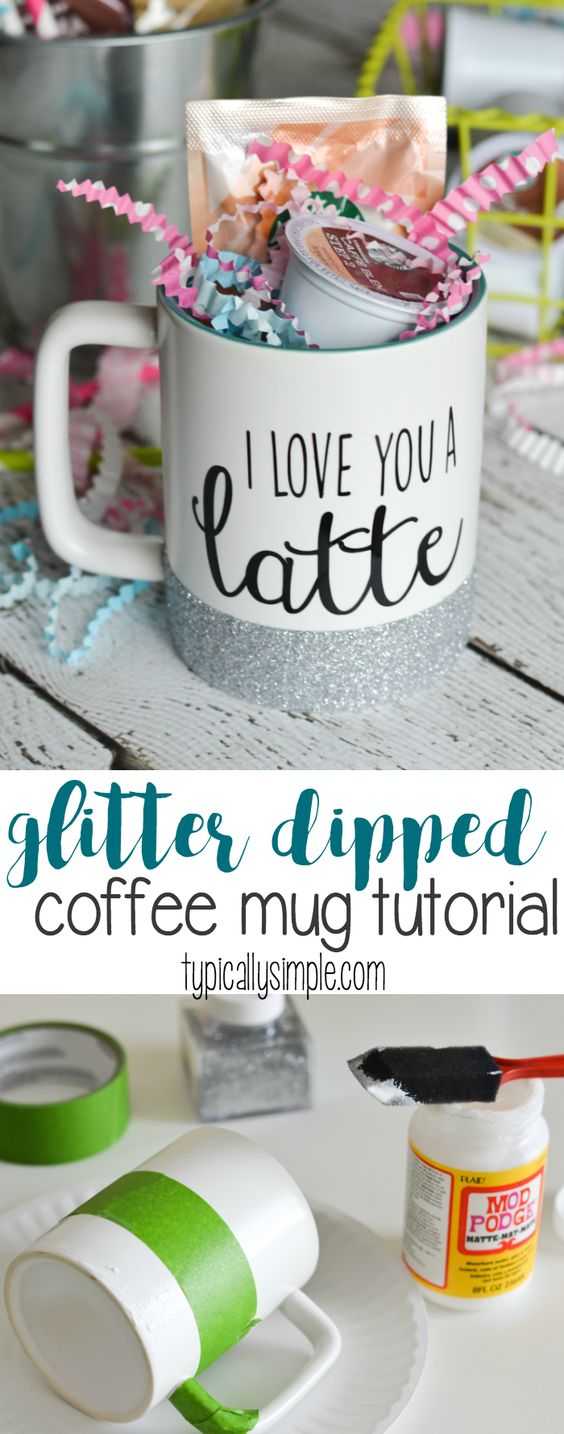 diy mug glitter