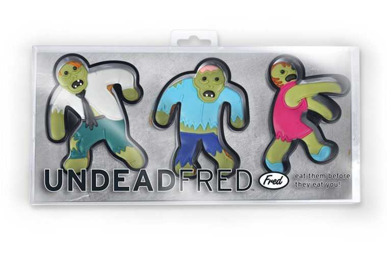 Zombie Cookie Cutter Cookies On A Platter