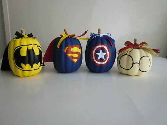 diy superheropumpkins