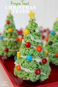 a Krispie christmas tree idea