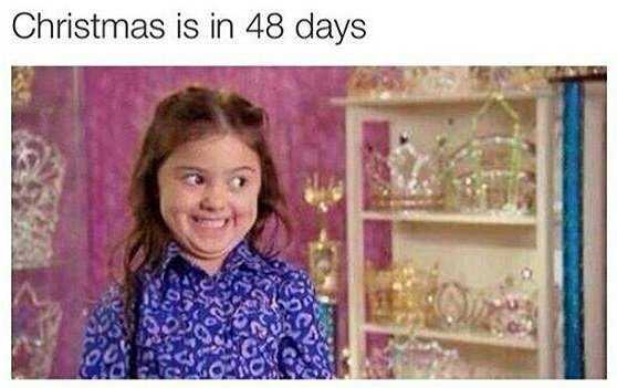 too early for christmas meme  who's counting?