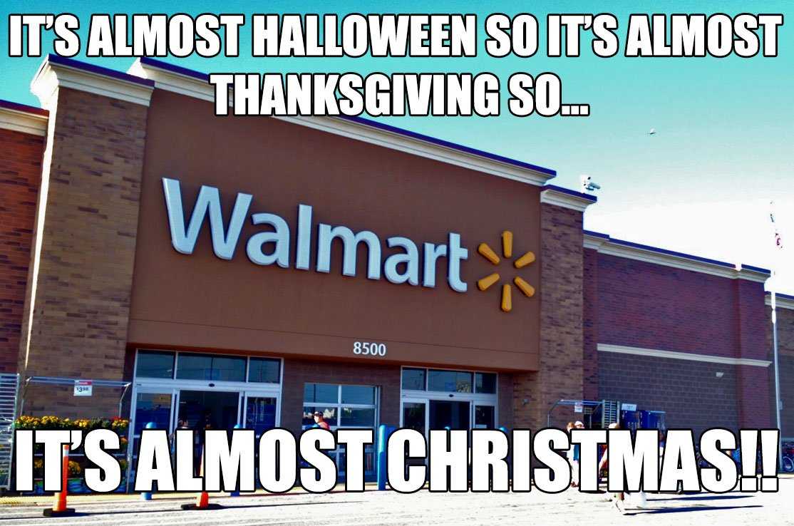 premature christmas decorating meme  walmart christmas