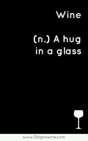 funny wine hug glass