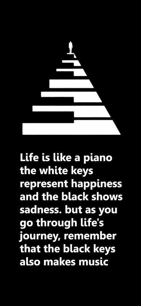41 Unbelievable Inspirational Quotes | quote life piano Quote about how life is like a piano