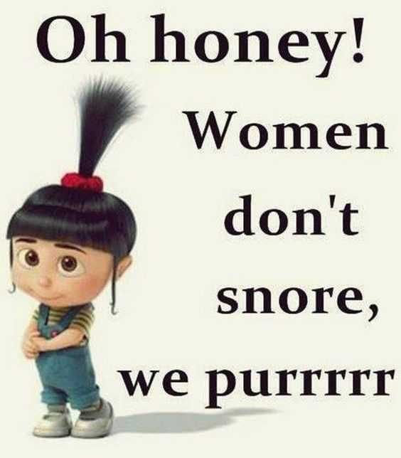 31 Funny Laugh-out-Loud Minions Pictures | minion snore purr funny minions pictures - women purr