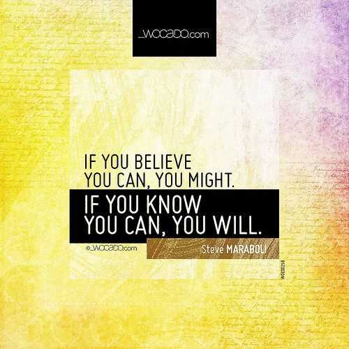 Motivational Quotes - know and belief