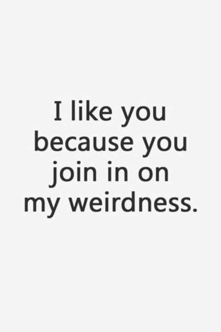 Funny quote about being weird