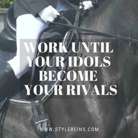 Motivational Quotes - work till idols become rivals