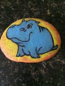 diy hippo rock