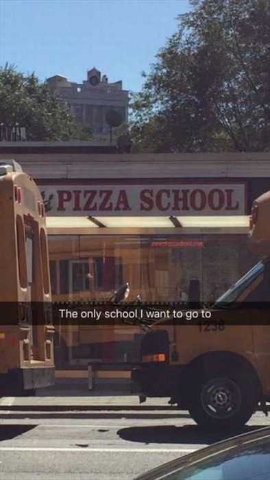 silly kid pics  pizza school