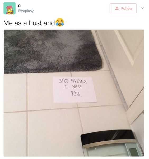 Hilarious Marriage Meme  toilet notes