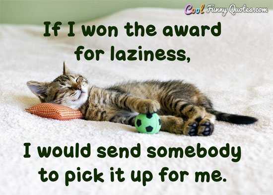funny quotes about life in general - laziness